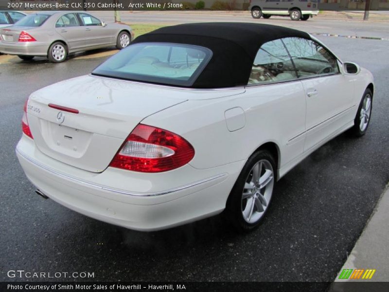 Arctic White / Stone 2007 Mercedes-Benz CLK 350 Cabriolet
