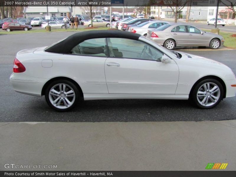 Arctic White / Stone 2007 Mercedes-Benz CLK 350 Cabriolet