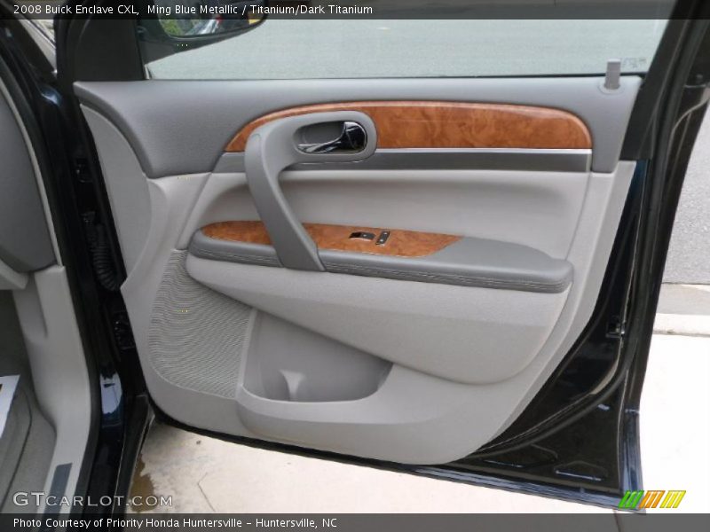 Ming Blue Metallic / Titanium/Dark Titanium 2008 Buick Enclave CXL