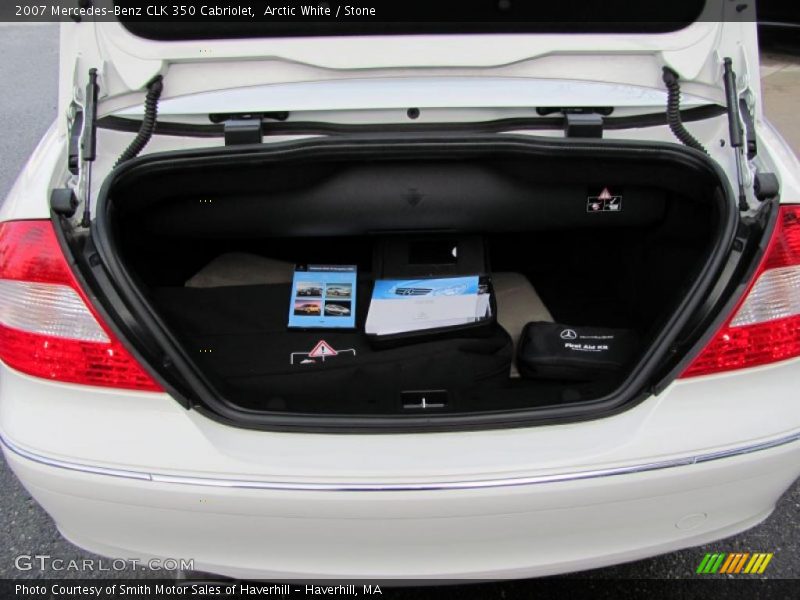 Arctic White / Stone 2007 Mercedes-Benz CLK 350 Cabriolet