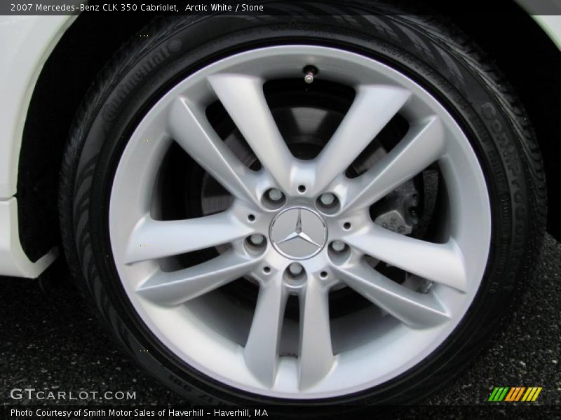 Arctic White / Stone 2007 Mercedes-Benz CLK 350 Cabriolet