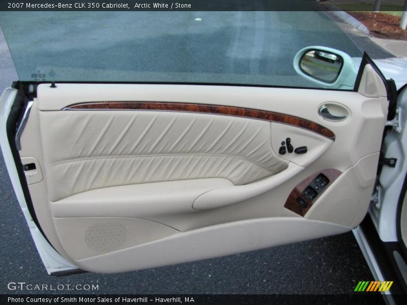Arctic White / Stone 2007 Mercedes-Benz CLK 350 Cabriolet