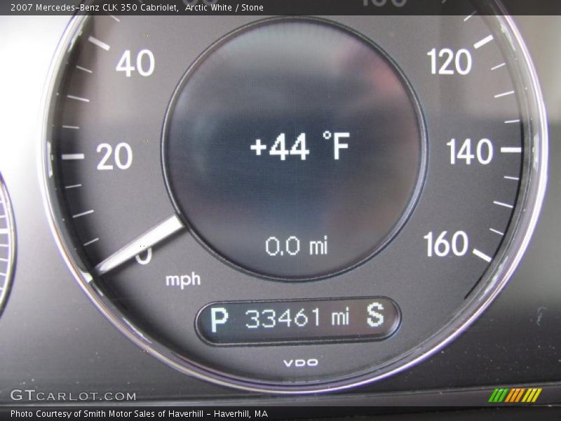 Arctic White / Stone 2007 Mercedes-Benz CLK 350 Cabriolet