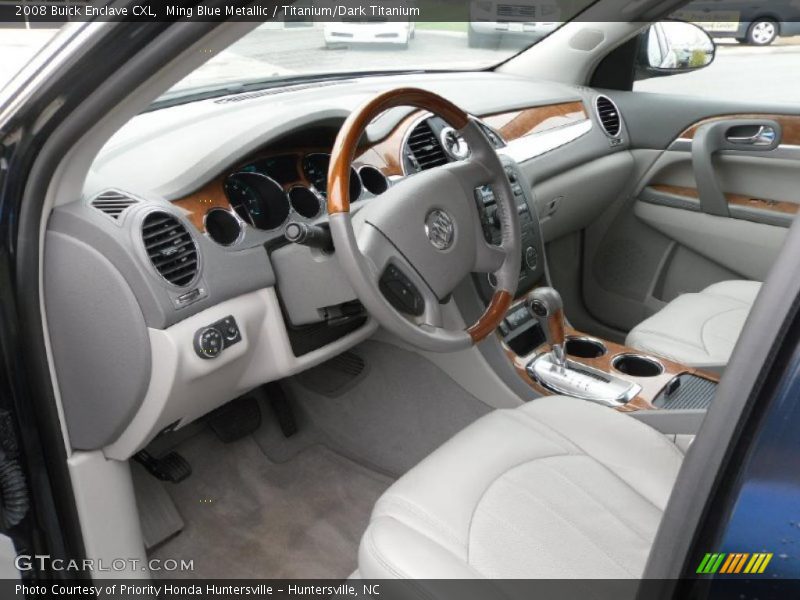Ming Blue Metallic / Titanium/Dark Titanium 2008 Buick Enclave CXL