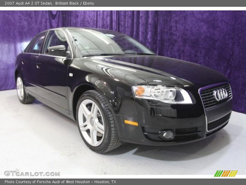 Brilliant Black / Ebony 2007 Audi A4 2.0T Sedan