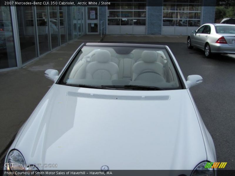Arctic White / Stone 2007 Mercedes-Benz CLK 350 Cabriolet