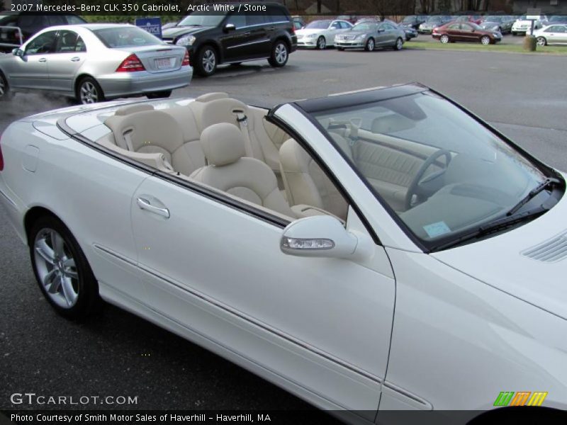 Arctic White / Stone 2007 Mercedes-Benz CLK 350 Cabriolet