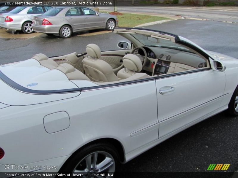 Arctic White / Stone 2007 Mercedes-Benz CLK 350 Cabriolet