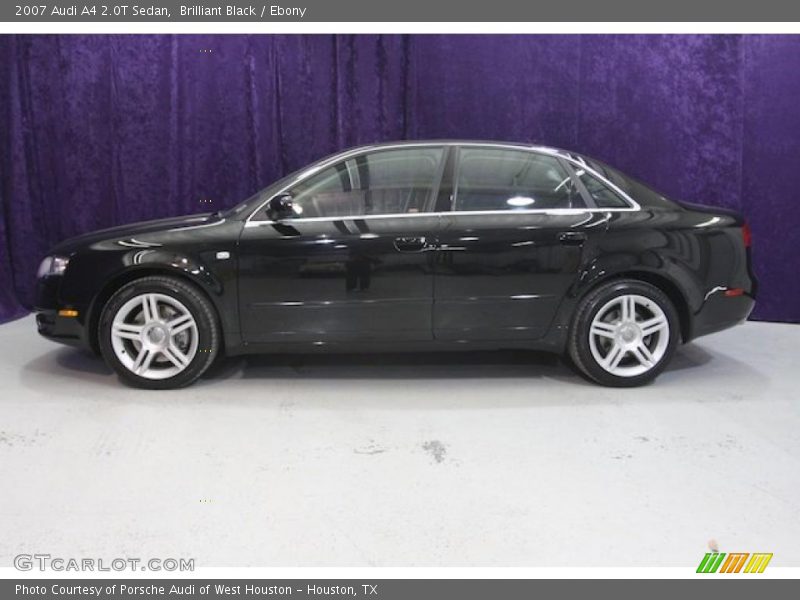 Brilliant Black / Ebony 2007 Audi A4 2.0T Sedan