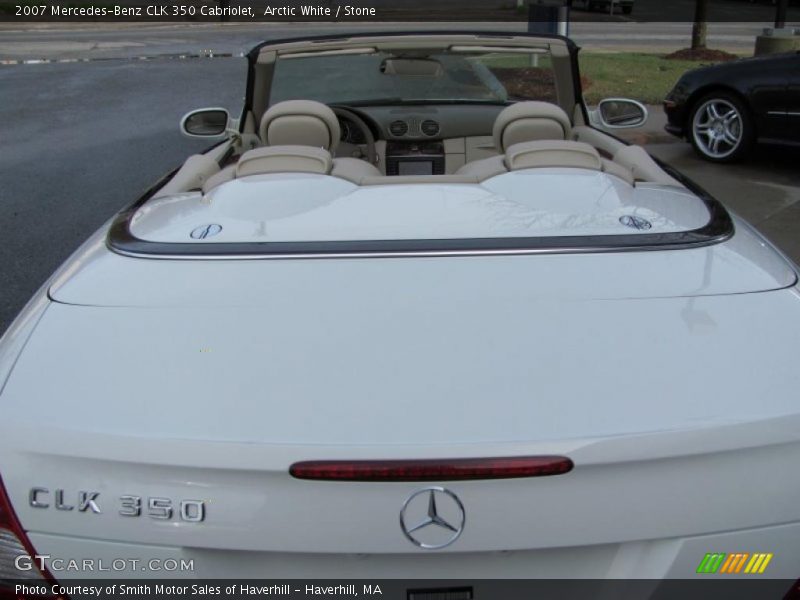Arctic White / Stone 2007 Mercedes-Benz CLK 350 Cabriolet