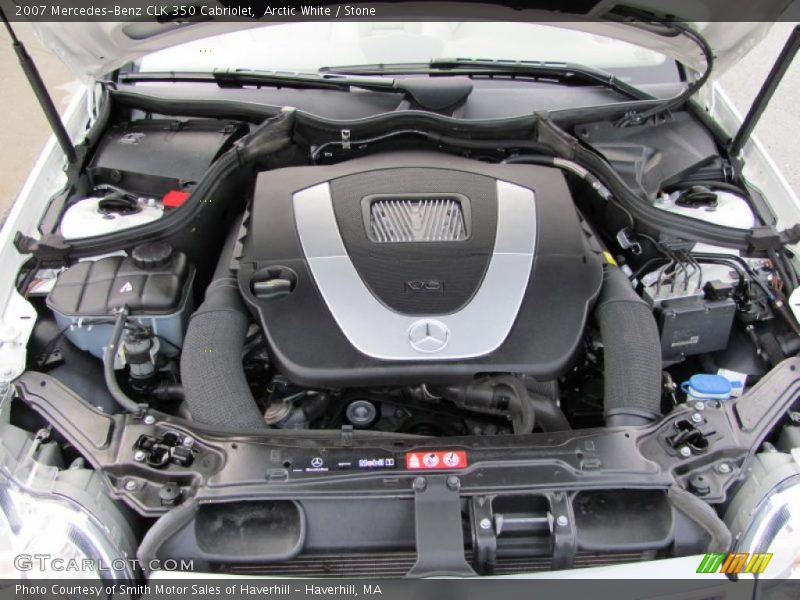 Arctic White / Stone 2007 Mercedes-Benz CLK 350 Cabriolet