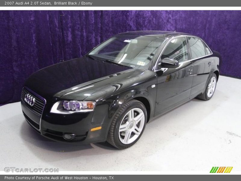 Brilliant Black / Ebony 2007 Audi A4 2.0T Sedan