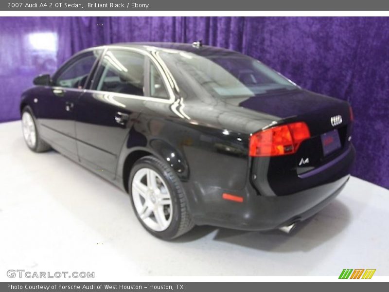 Brilliant Black / Ebony 2007 Audi A4 2.0T Sedan