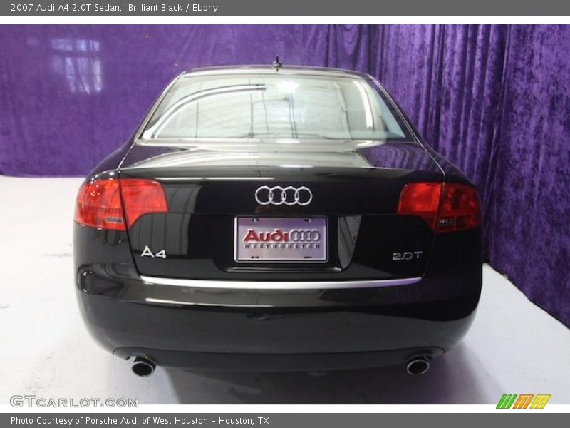 Brilliant Black / Ebony 2007 Audi A4 2.0T Sedan