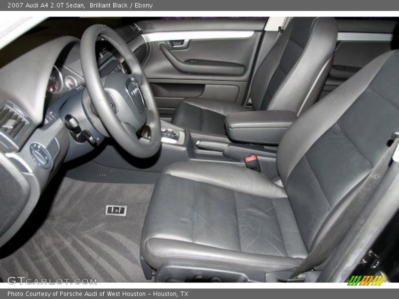 Brilliant Black / Ebony 2007 Audi A4 2.0T Sedan