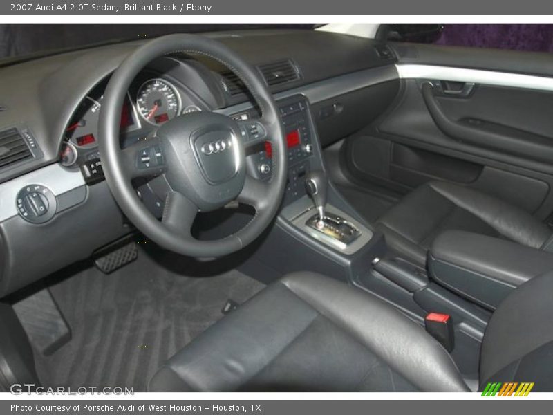 Brilliant Black / Ebony 2007 Audi A4 2.0T Sedan