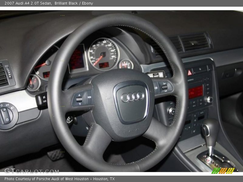 Brilliant Black / Ebony 2007 Audi A4 2.0T Sedan