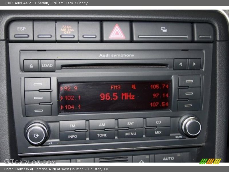 Brilliant Black / Ebony 2007 Audi A4 2.0T Sedan