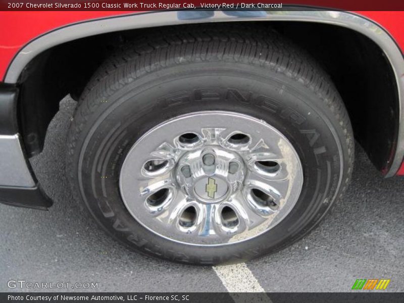 Victory Red / Dark Charcoal 2007 Chevrolet Silverado 1500 Classic Work Truck Regular Cab