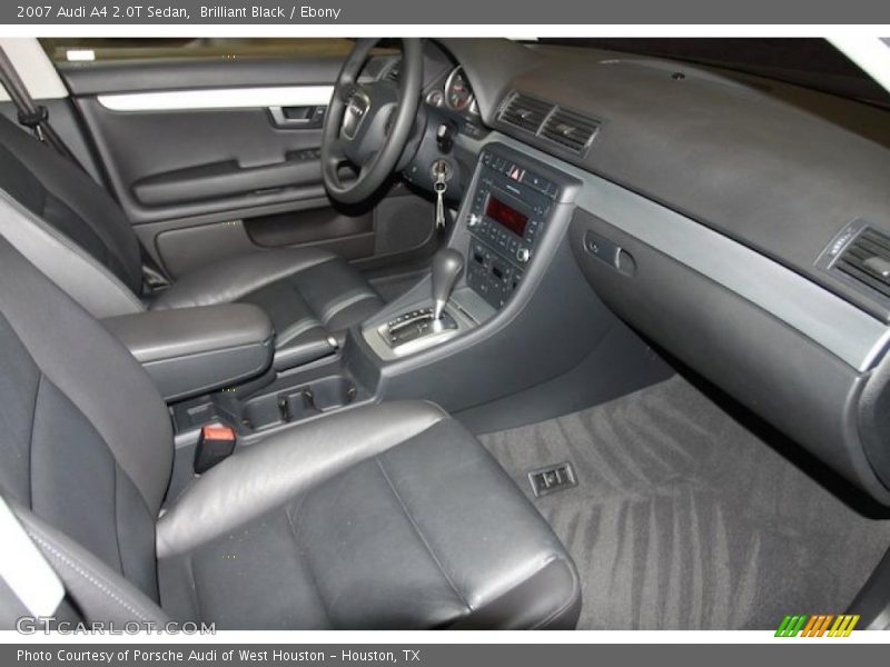 Brilliant Black / Ebony 2007 Audi A4 2.0T Sedan