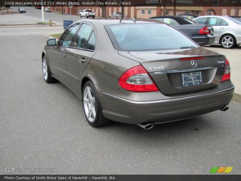 Indium Grey Metallic / Black 2009 Mercedes-Benz E 550 4Matic Sedan