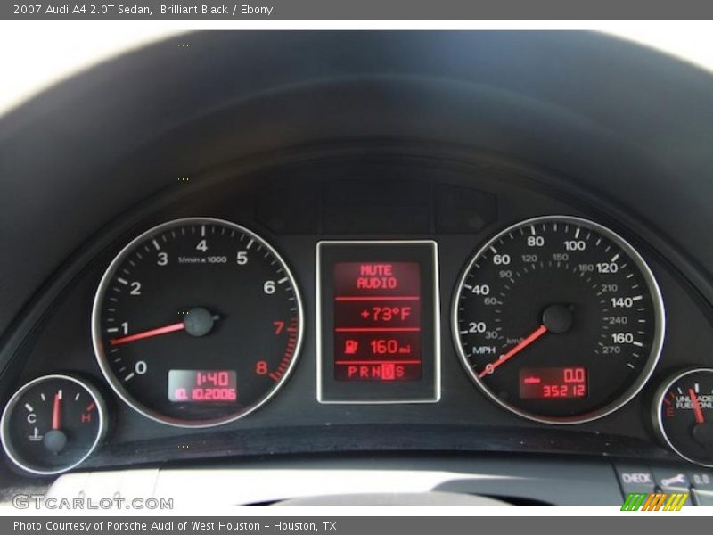 Brilliant Black / Ebony 2007 Audi A4 2.0T Sedan