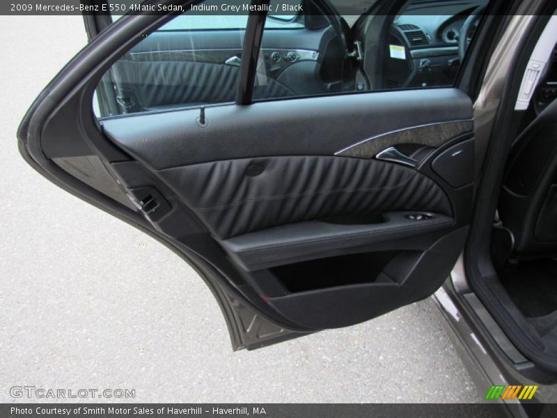 Indium Grey Metallic / Black 2009 Mercedes-Benz E 550 4Matic Sedan
