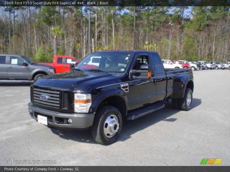 Black / Black 2008 Ford F350 Super Duty FX4 SuperCab 4x4