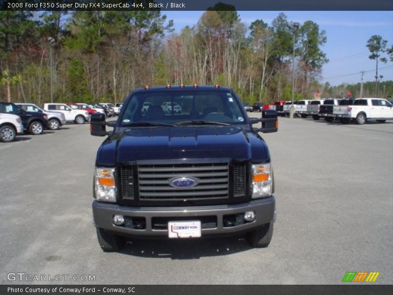 Black / Black 2008 Ford F350 Super Duty FX4 SuperCab 4x4