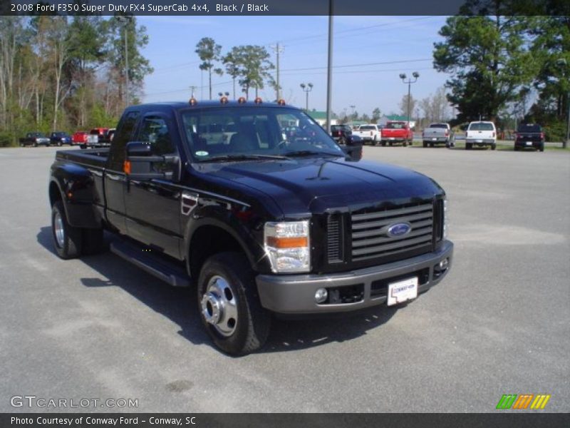 Black / Black 2008 Ford F350 Super Duty FX4 SuperCab 4x4
