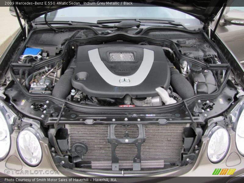 Indium Grey Metallic / Black 2009 Mercedes-Benz E 550 4Matic Sedan