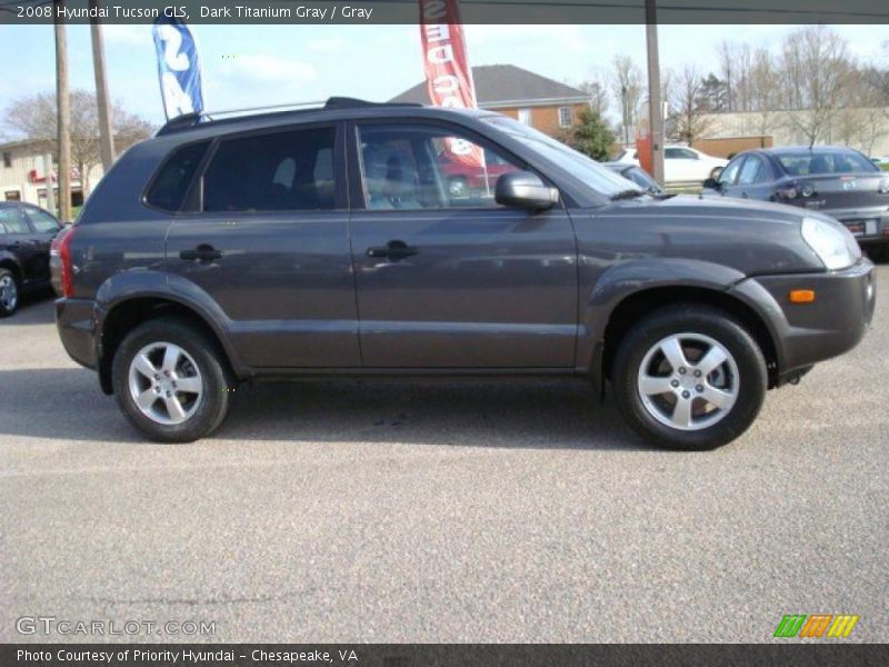 Dark Titanium Gray / Gray 2008 Hyundai Tucson GLS