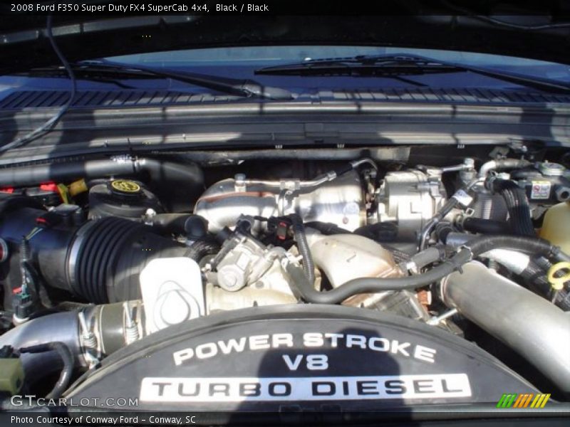 Black / Black 2008 Ford F350 Super Duty FX4 SuperCab 4x4