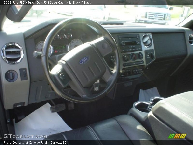 Black / Black 2008 Ford F350 Super Duty FX4 SuperCab 4x4