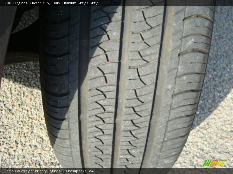 Dark Titanium Gray / Gray 2008 Hyundai Tucson GLS