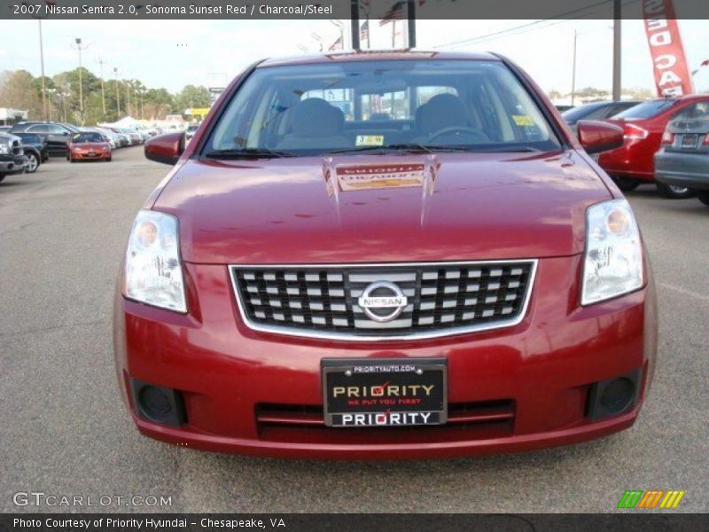 Sonoma Sunset Red / Charcoal/Steel 2007 Nissan Sentra 2.0