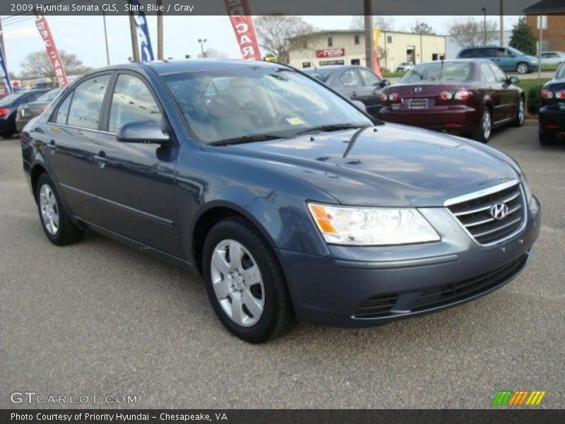 Slate Blue / Gray 2009 Hyundai Sonata GLS
