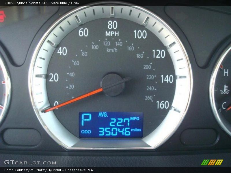 Slate Blue / Gray 2009 Hyundai Sonata GLS