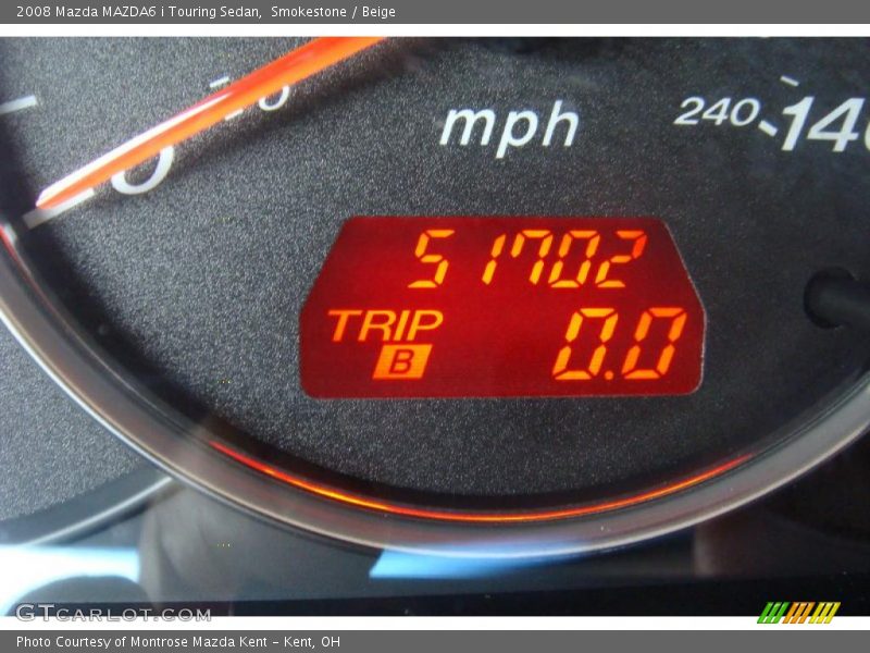 Smokestone / Beige 2008 Mazda MAZDA6 i Touring Sedan