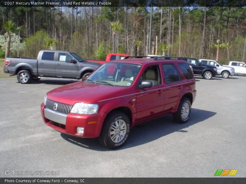 Vivid Red Metallic / Pebble 2007 Mercury Mariner Premier