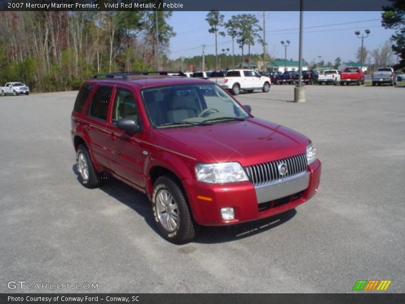 Vivid Red Metallic / Pebble 2007 Mercury Mariner Premier