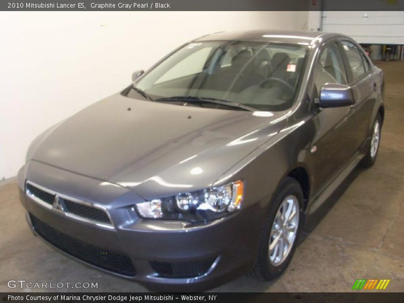 Graphite Gray Pearl / Black 2010 Mitsubishi Lancer ES