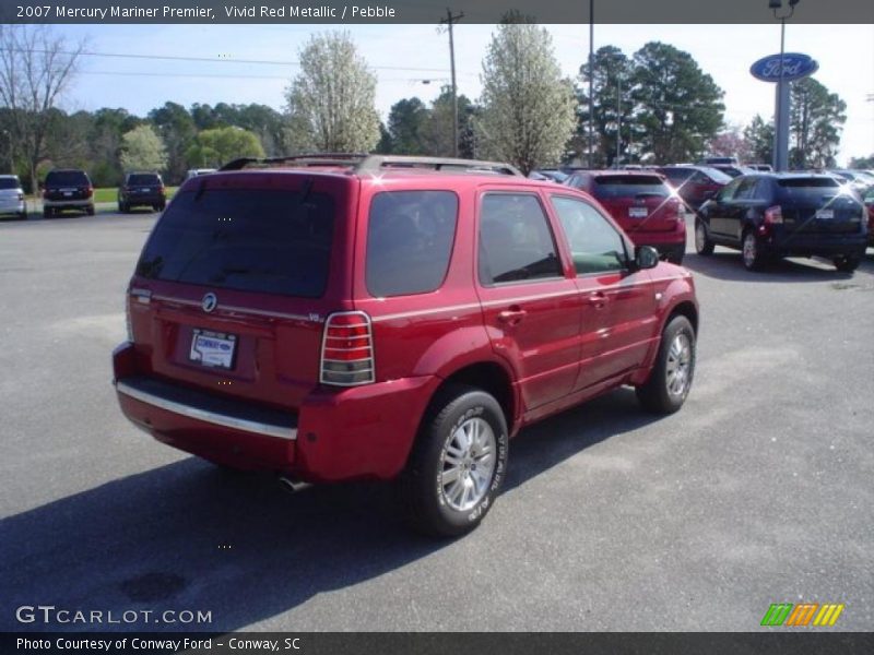 Vivid Red Metallic / Pebble 2007 Mercury Mariner Premier