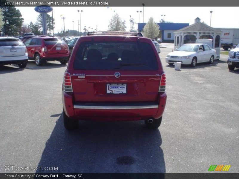 Vivid Red Metallic / Pebble 2007 Mercury Mariner Premier