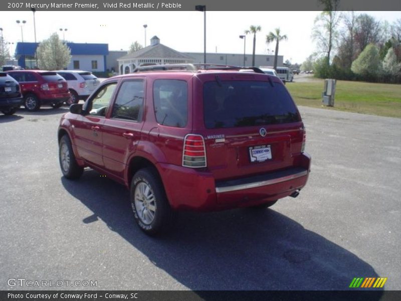 Vivid Red Metallic / Pebble 2007 Mercury Mariner Premier