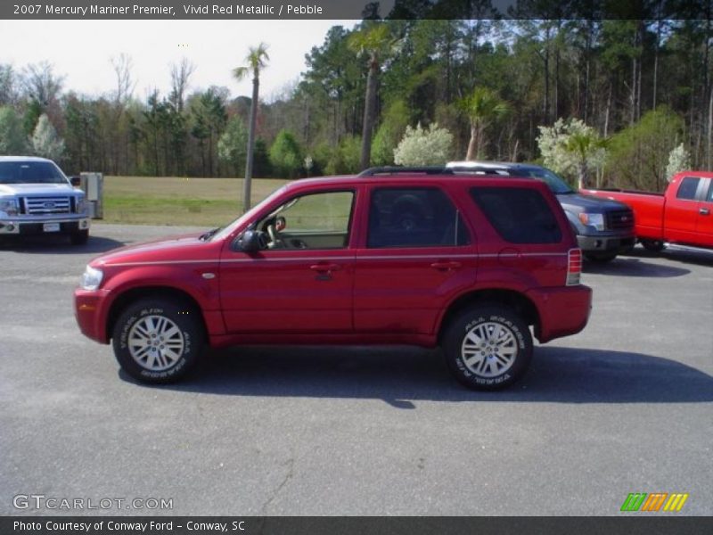 Vivid Red Metallic / Pebble 2007 Mercury Mariner Premier