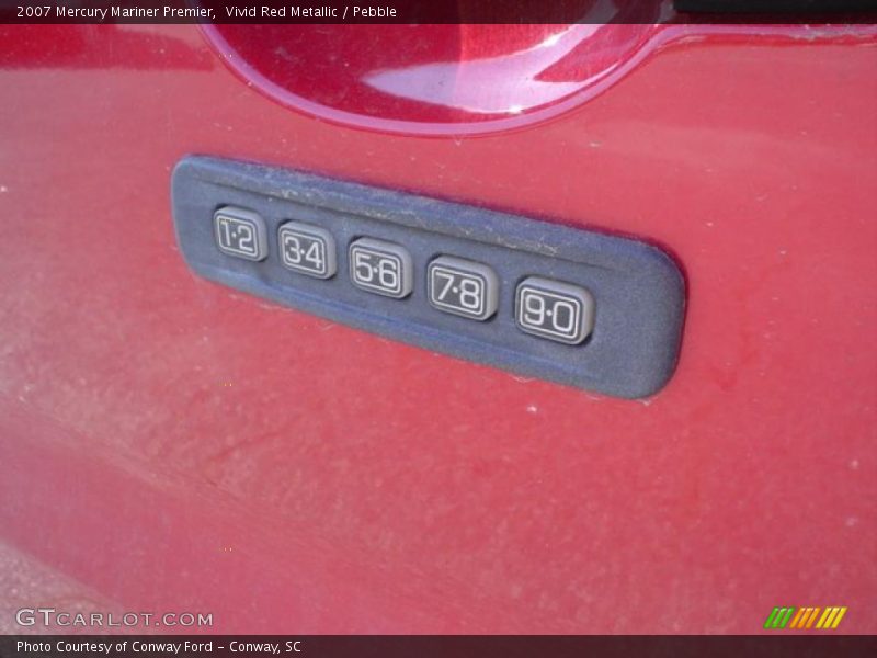Vivid Red Metallic / Pebble 2007 Mercury Mariner Premier