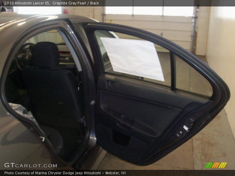 Graphite Gray Pearl / Black 2010 Mitsubishi Lancer ES