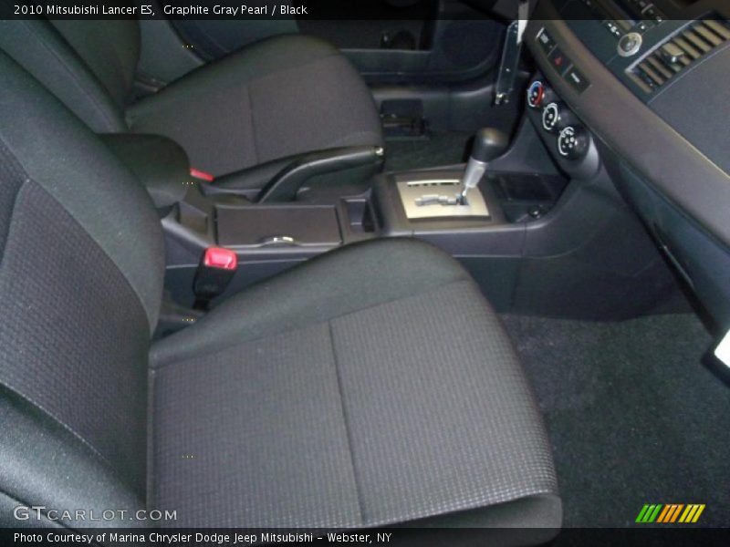 Graphite Gray Pearl / Black 2010 Mitsubishi Lancer ES