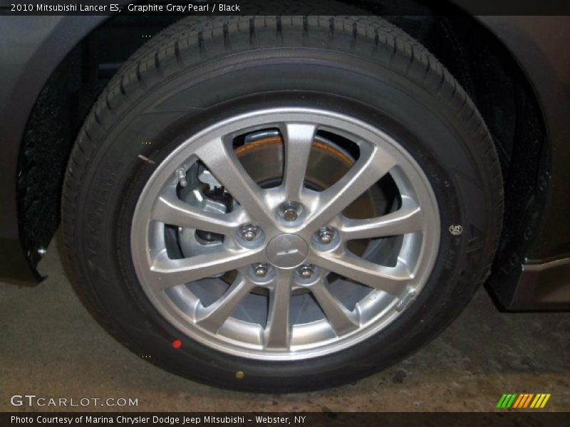 Graphite Gray Pearl / Black 2010 Mitsubishi Lancer ES